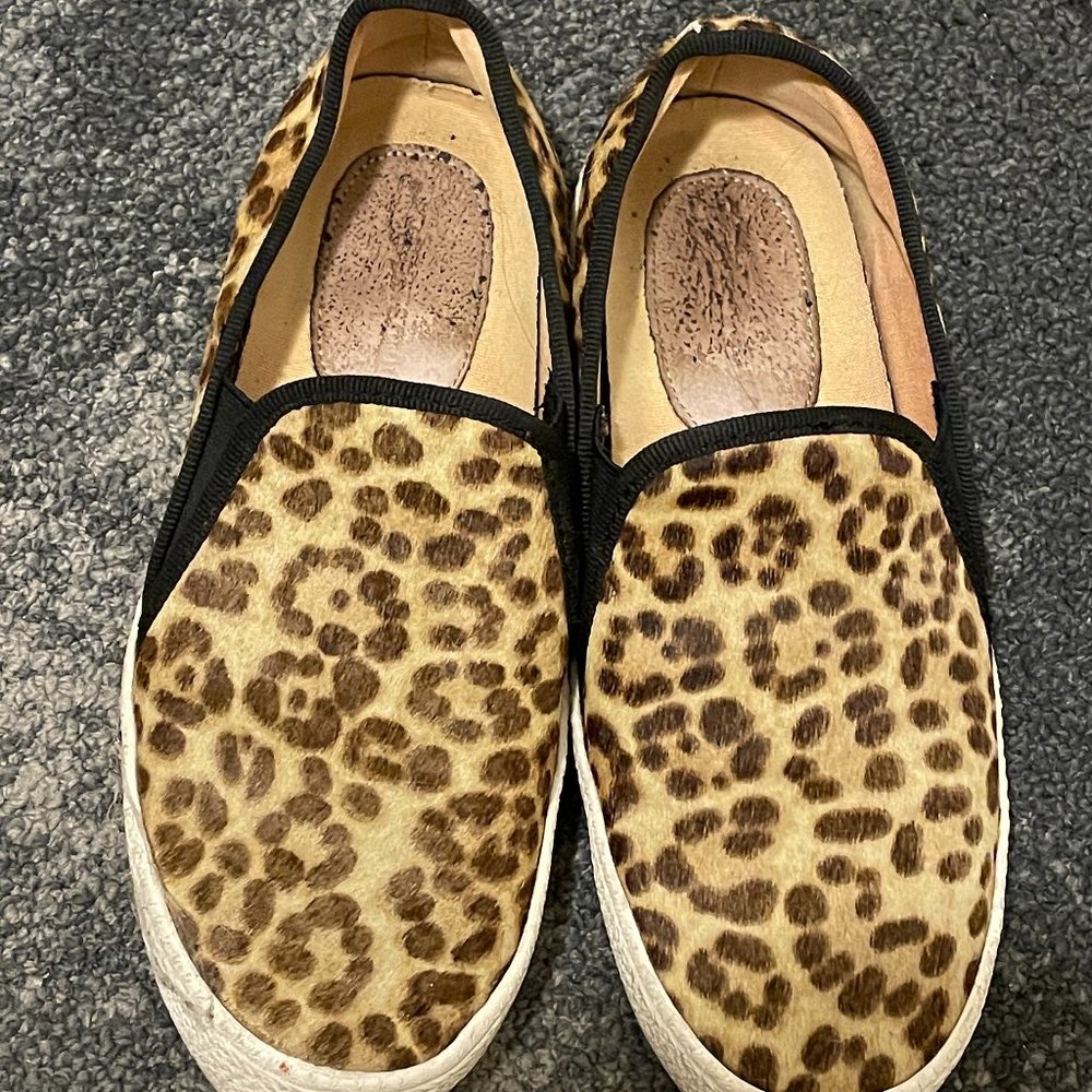 Leopard Print Slip-on, Size 7